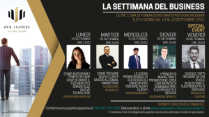 La settimana del business dal 19 al 23 settembre, webinar gratuiti sul web marketing